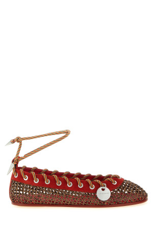 'Reticella' ballet flats Red