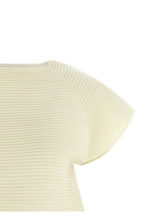 'Corrugated Knit' dress Yellow