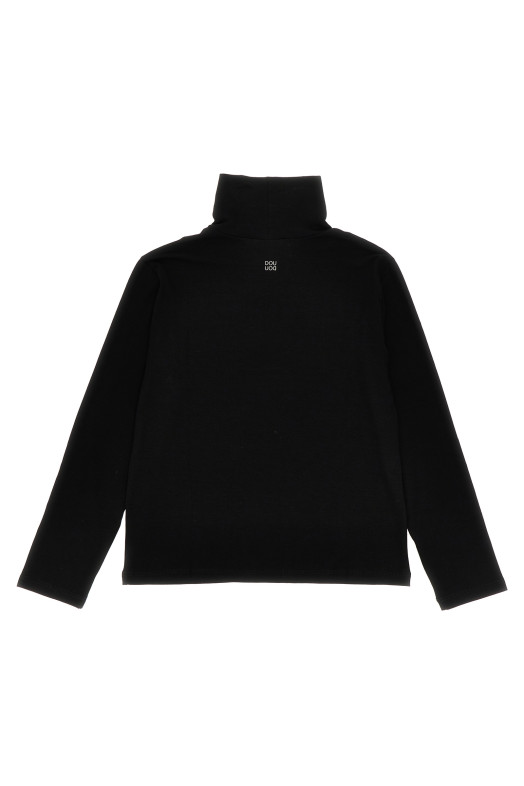 Светр з високим коміром з віскози Чорний DOUUOD (DT8A20J0344930) Светр з високим коміром з віскози Чорний DOUUOD (DT8A20J0344930)