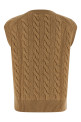 Braided vest Beige