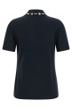 Crystal collar polo shirt Blue