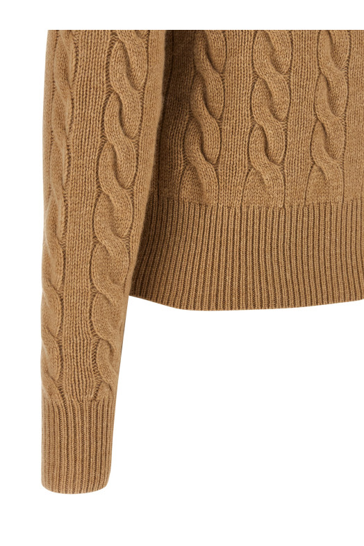 Braided cardigan Beige