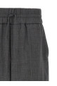 Mélange wool pants Gray
