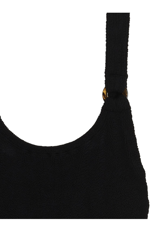 'Domino' one-piece swimsuit Black