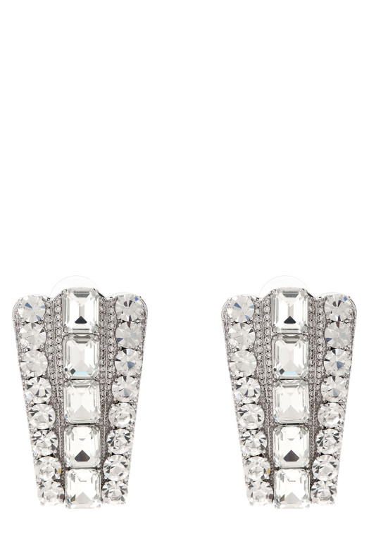 'Multi Crystal' earrings Silver
