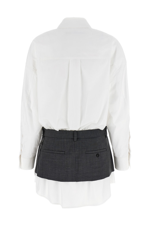 'Pre-Styled Shirt Dress W Chain' dress Multicolor