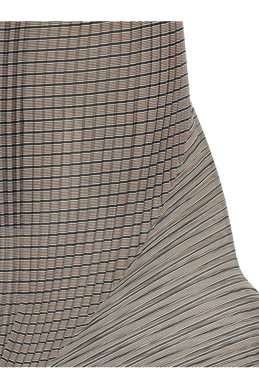 'Generic Stripes (Machine Pleats)' skirt Brown
