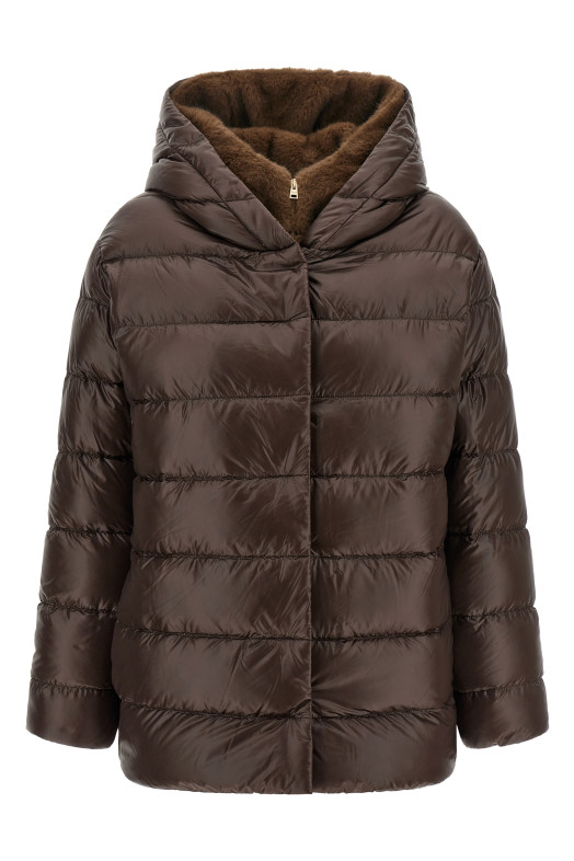 'Fusciacca' down jacket Brown