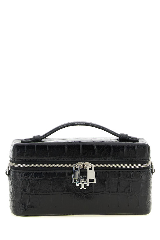 'Charlie' vanity case crossbody bag Black