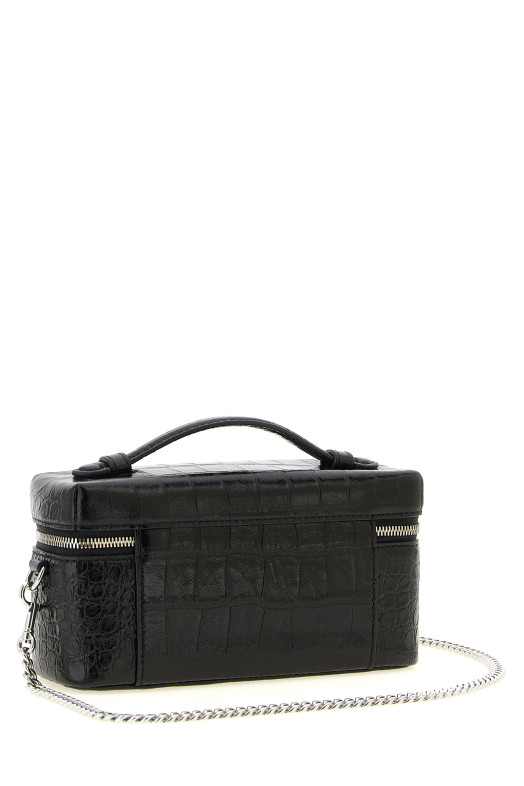 'Charlie' vanity case crossbody bag Black