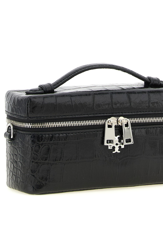 'Charlie' vanity case crossbody bag Black