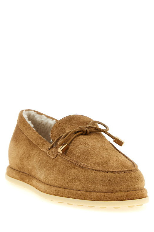 Suede loafers Beige