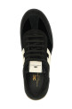 Nappa and velvet sneakers Black-grey