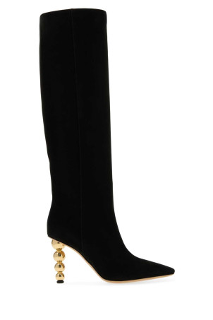 Black suede Lotty boots SALVATORE FERRAGAMO (01L8587948181C)