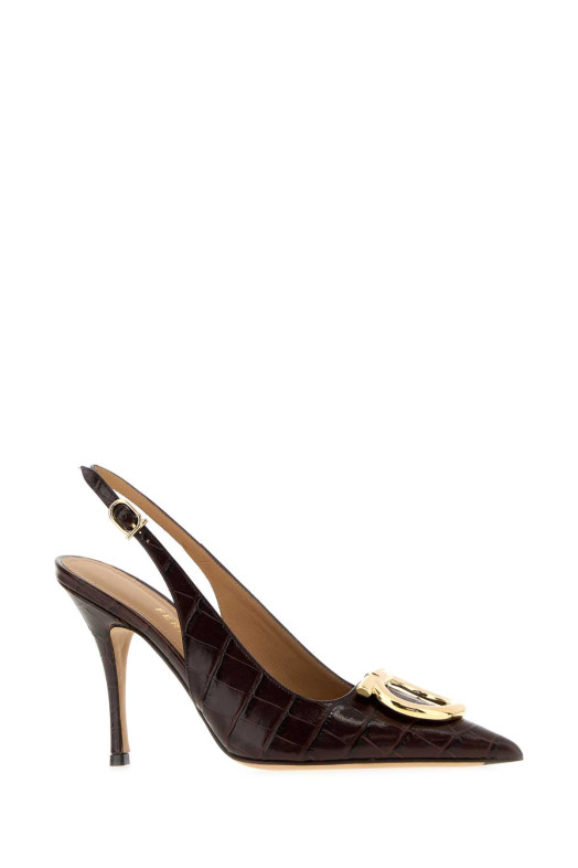 Dark brown leather Sara pumps SALVATORE FERRAGAMO (01L9457948681C)