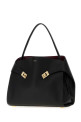 Black leather large Hug Soft shoulder bag SALVATORE FERRAGAMO (219939781693)