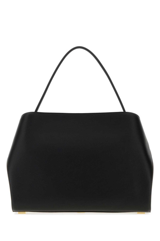 Black leather large Hug Soft shoulder bag SALVATORE FERRAGAMO (219939781693)