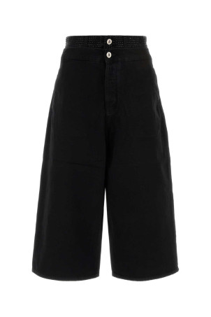 Black denim bermuda shorts White THE ATTICO (261WCP00324DDD104TR)
