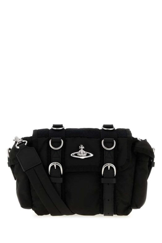 Black fabric Rocky crossbody bag Brown VIVIENNE WESTWOOD (4304008QUW019E)