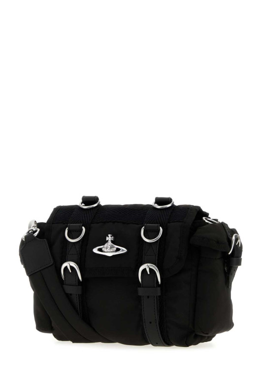 Black fabric Rocky crossbody bag Brown VIVIENNE WESTWOOD (4304008QUW019E)