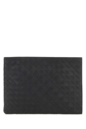 Slate leather Intrecciato clutch BOTTEGA VENETA (607479VCPQ5)