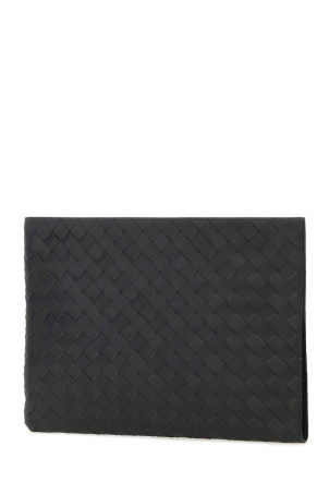 Slate leather Intrecciato clutch BOTTEGA VENETA (607479VCPQ5)
