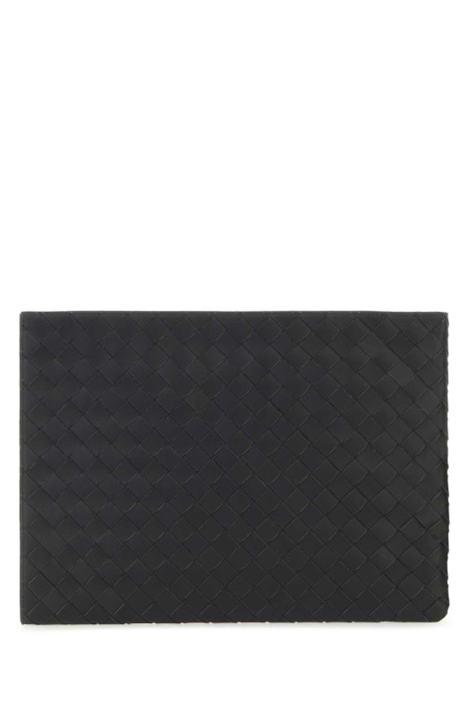 Slate leather Intrecciato clutch BOTTEGA VENETA (607479VCPQ5)