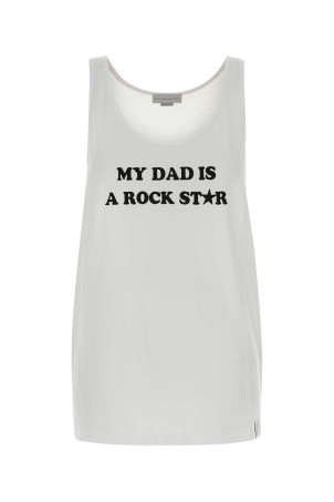 White cotton tank top STELLA McCARTNEY (6J04843SQB15)