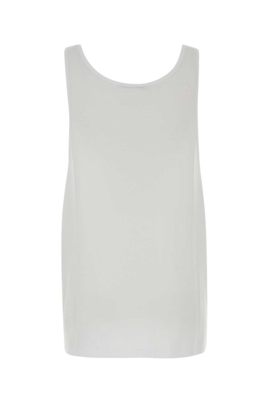 White cotton tank top STELLA McCARTNEY (6J04843SQB15)
