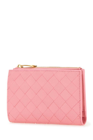 Pink nappa leather medium Intrecciato wallet BOTTEGA VENETA (749940VCPP2)