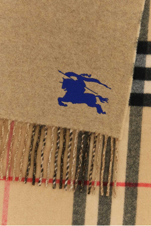 Beige cashmere reversible scarf BURBERRY (8116309)
