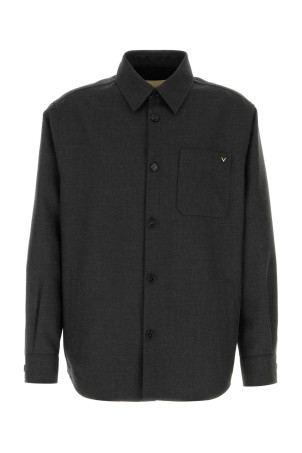 Graphite gabardine overshirt VALENTINO GARAVANI (9V3CIO01AWA)