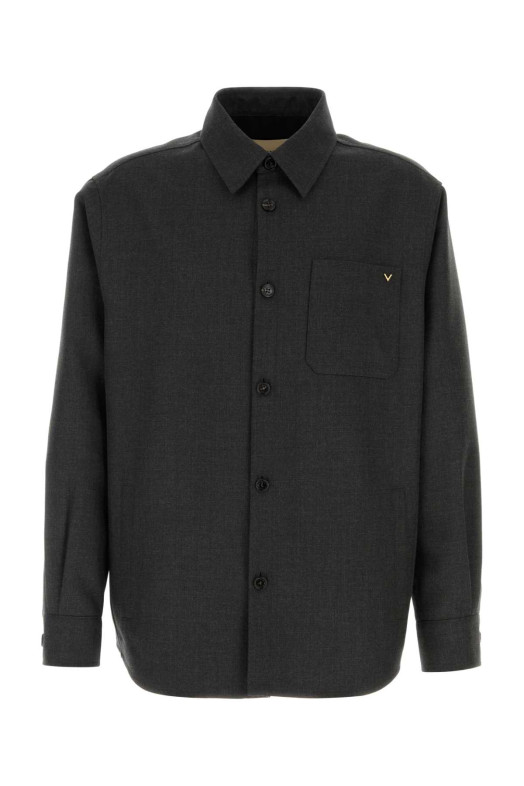 Graphite gabardine overshirt VALENTINO GARAVANI (9V3CIO01AWA)