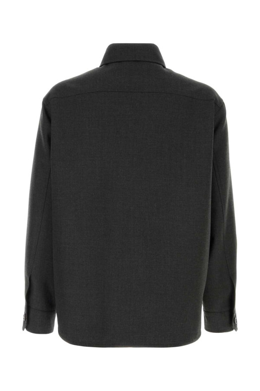 Graphite gabardine overshirt VALENTINO GARAVANI (9V3CIO01AWA)