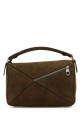 Brown leather small Puzzle handbag Beige LOEWE (A510PLSX03)