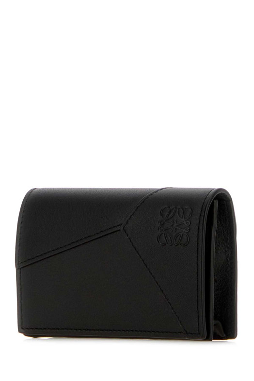 Black leather Puzzle coin purse Black LOEWE (C510M97X03)