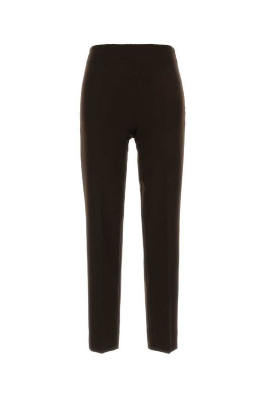 Dark brown stretch polyester Gioia pant PT TORINO (CDVSGIZ00STDDX09)