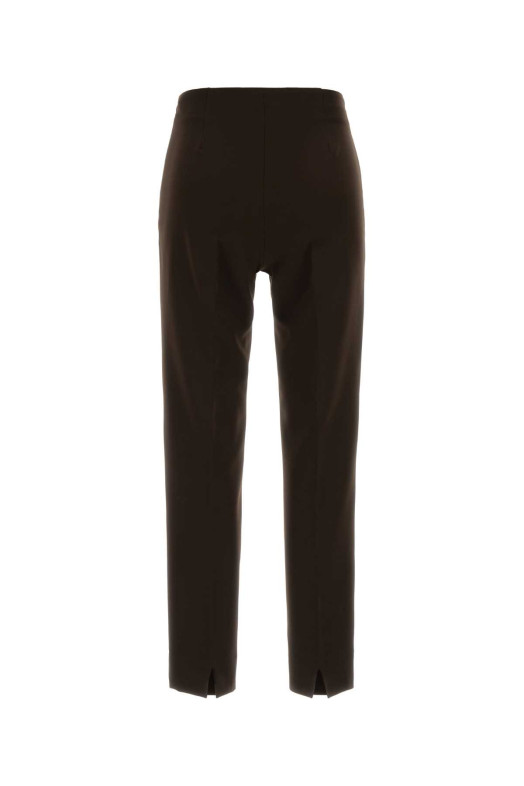 Dark brown stretch polyester Gioia pant PT TORINO (CDVSGIZ00STDDX09)