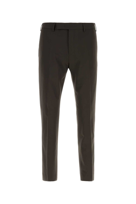 Dark brown stretch wool pant PT TORINO (COAFX0Z00FWDMA37)