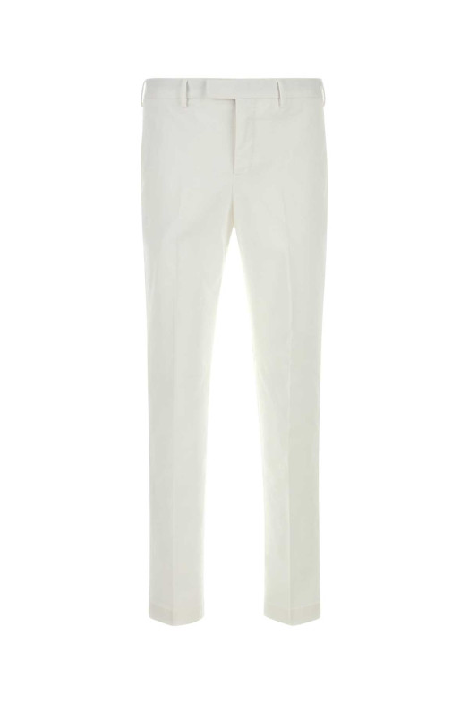 White stretch cotton pant PT TORINO (COATMAZ00CL1NK31)