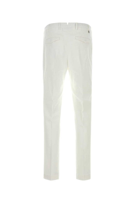 White stretch cotton pant PT TORINO (COATMAZ00CL1NK31)