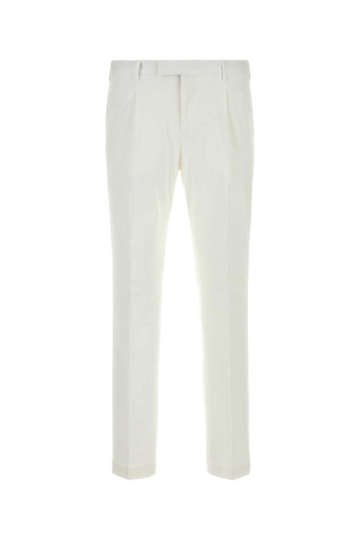Pantalone in cotone stretch bianco PT TORINO (COATMAZA0CL1NK31)