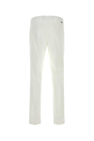 Pantalone in cotone stretch bianco PT TORINO (COATMAZA0CL1NK31)