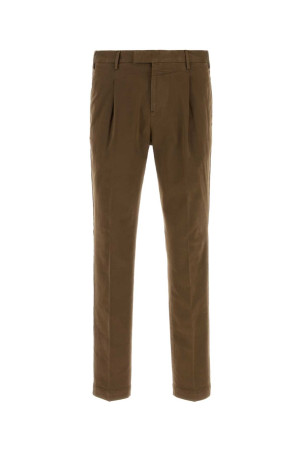 Brown stretch cotton pant PT TORINO (COATMAZA0CL1NK31)