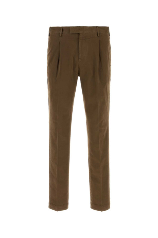 Brown stretch cotton pant PT TORINO (COATMAZA0CL1NK31)