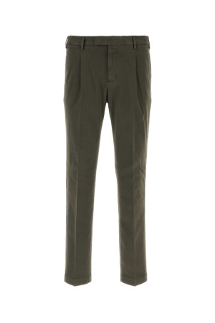 Olive green stretch cotton pant PT TORINO (COATMAZA0CL1NK31)
