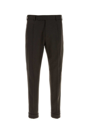 Dark brown stretch wool blend pant PT TORINO (CORFZAZ40FWDTO03)