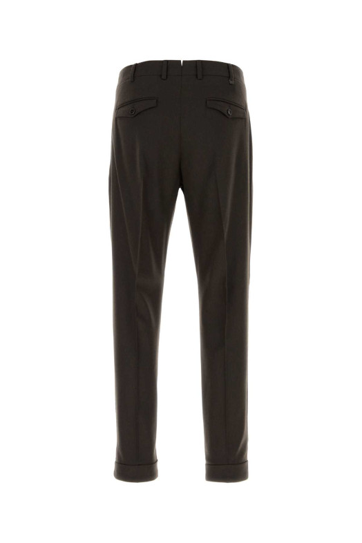 Dark brown stretch wool blend pant PT TORINO (CORFZAZ40FWDTO03)
