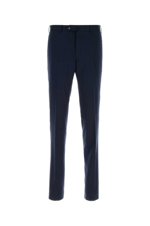Navy blue cotton blend pant PT TORINO (COVS01Z00CL1SU06)