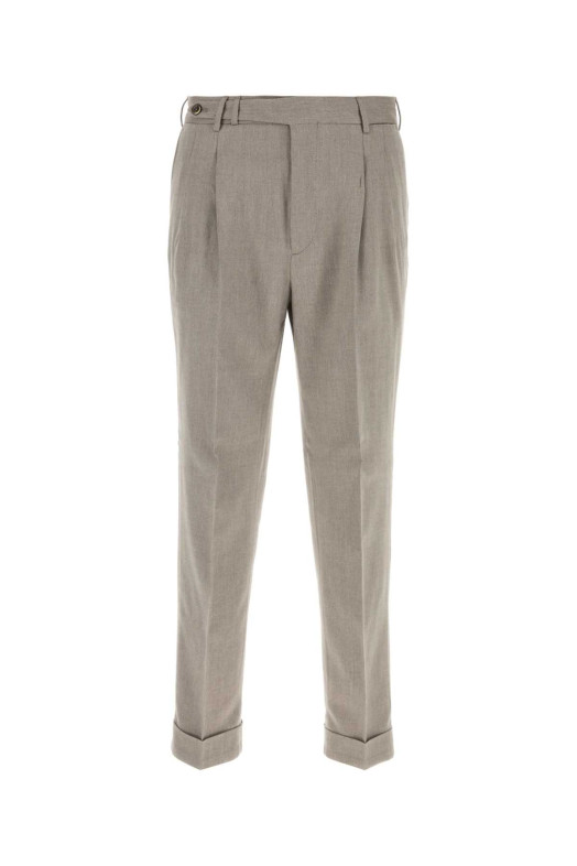 Dove grey cotton blend pant PT TORINO (COZSCLZB0CL1SU07)